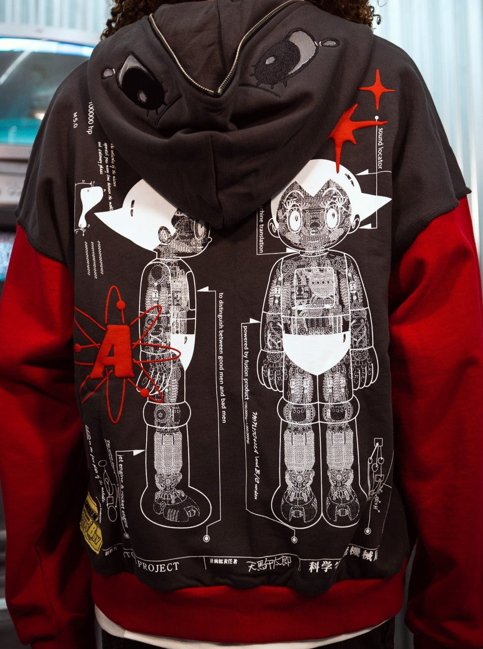Astro Boy X-Ray Full-Zip Hoodie With Crying Astro Eyes