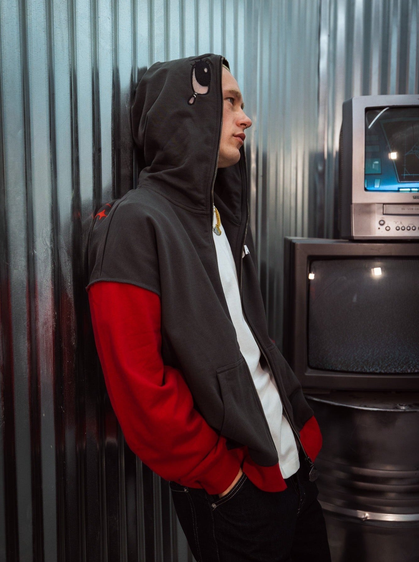 Astro Boy X-Ray Full-Zip Hoodie With Crying Astro Eyes