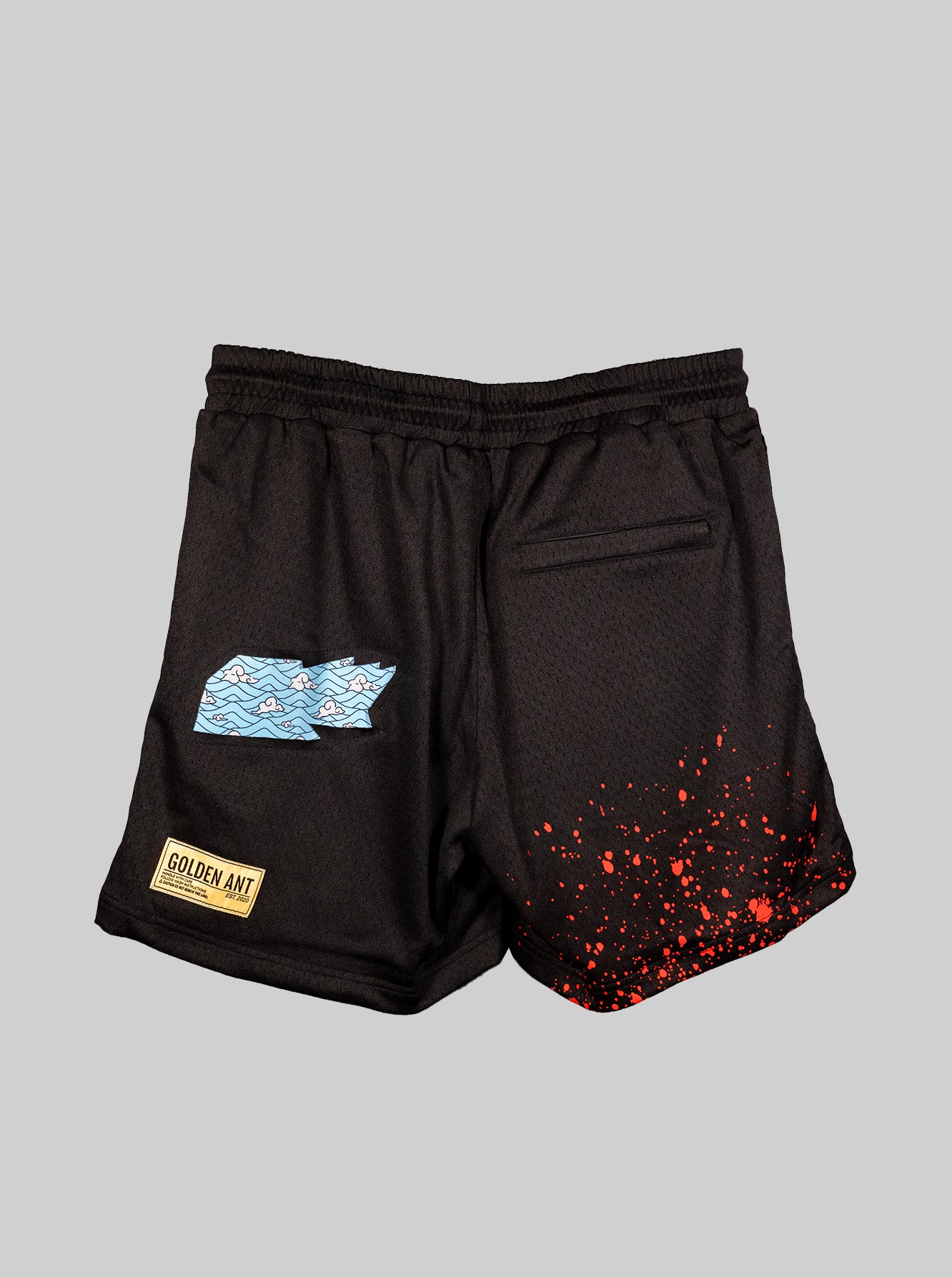 Demon Slayer uniform mesh shorts cosplay streetwear